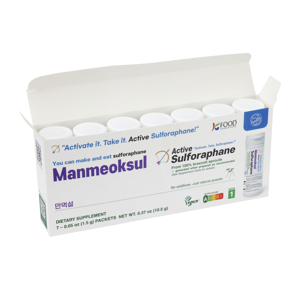 Open Manmeoksul 7-Bottle Portable Pack with individual bottles