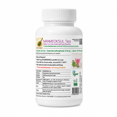 Manmeoksul Tea 50g Home Routine Pack bottle with product label
